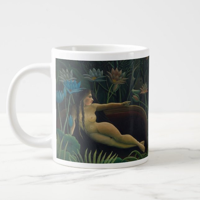 Dream (Le Reve Exotique) av Henri Rousseau Jumbo Mugg (Vänster)