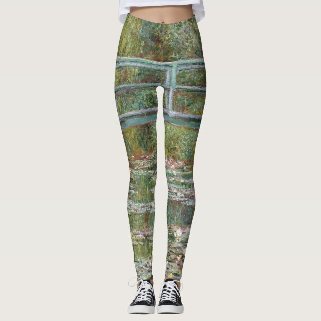 Dream Legging, Monet, Garden, klassisk målning Leggings (Framsida)