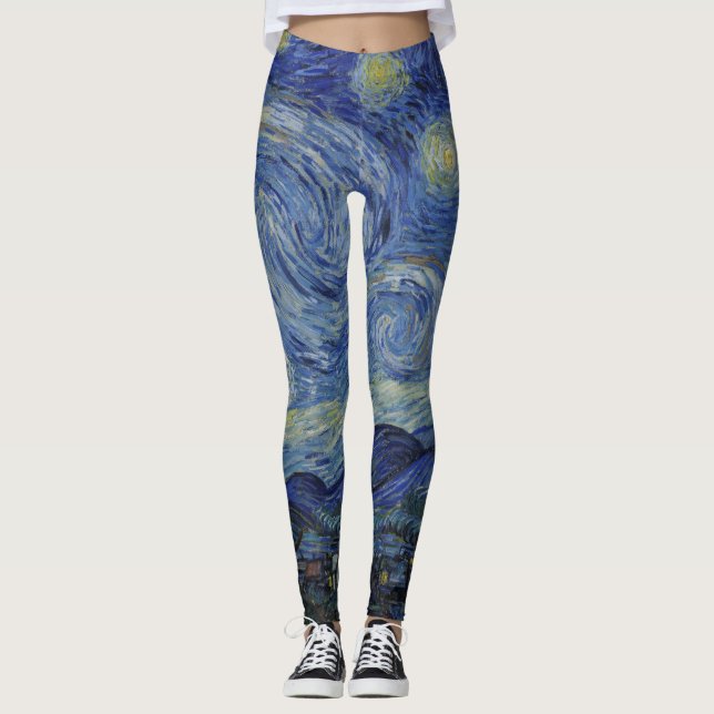 Dream Legging, Van Gogh, starry night Leggings (Framsida)