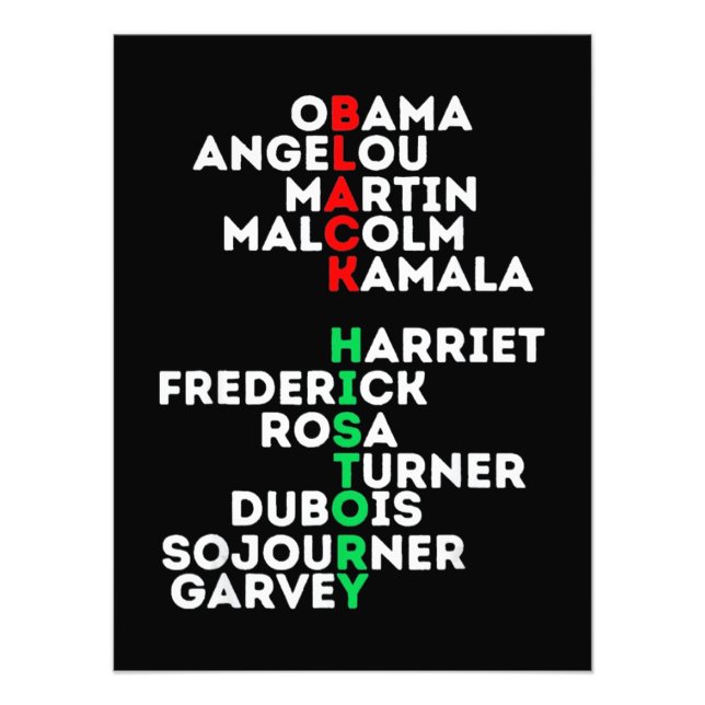 Dream like Martin Black History Month Fototryck (Framsidan)