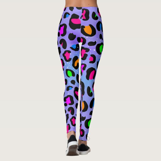 Dream Lilac Leopard leggings (Baksida)