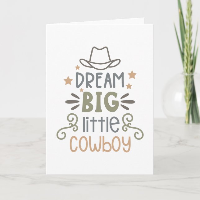 Dream, lilla Cowboy Kort (Framsida)