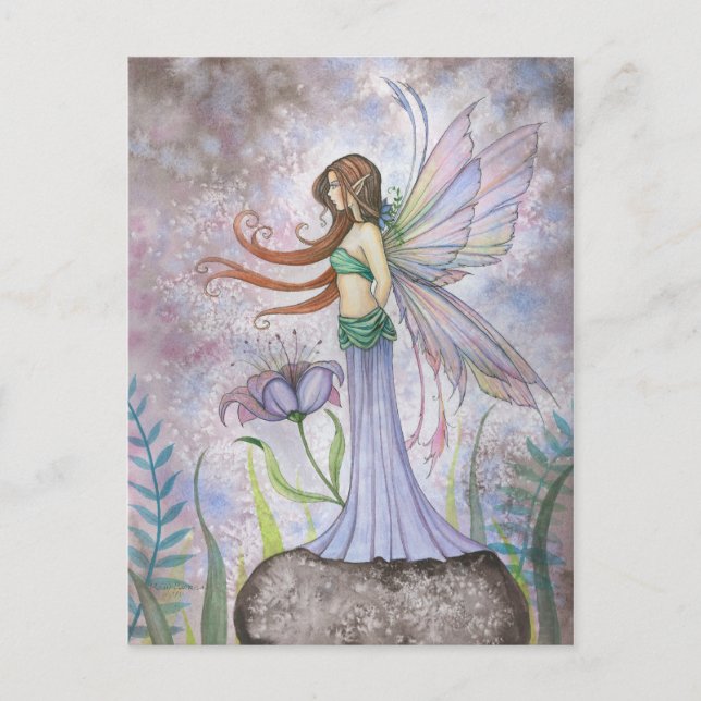Dream Lily Fantasy Fairy Postcard Vykort (Framsida)