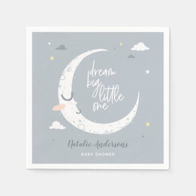 Dream, liten babydusch party pappersservett (Framsidan)