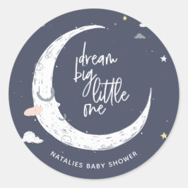 Dream, liten babydusch party runt klistermärke