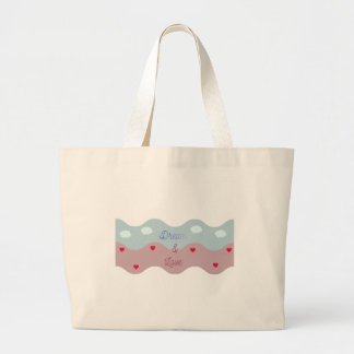 Dream & Love Pastel Tote Bag Jumbo Tygkasse