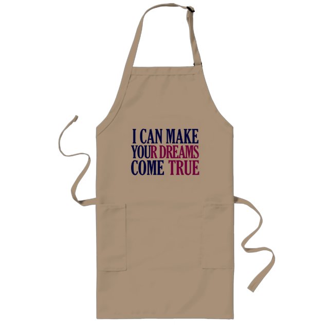 Dream Maker apron - välj stil & färg Långt Förkläde (Framsidan)