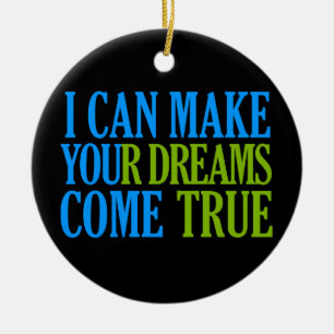 Dream Maker-ornament, anpassade Julgransprydnad Keramik