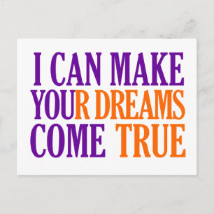 Dream Maker-vykort, anpassade Vykort