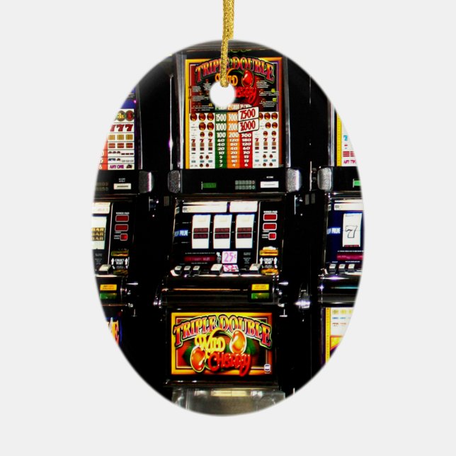 Dream Maskiner - Lucky Slot Maskiner Julgransprydnad Keramik (Framsidan)