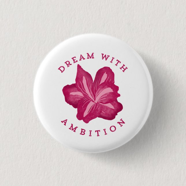 Dream med Ambition Amaryllis inspiration Knapp (Framsida)