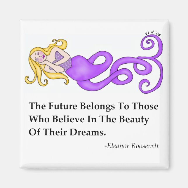 Dream-Mer Sjöjungfru Magnet (Framsidan)