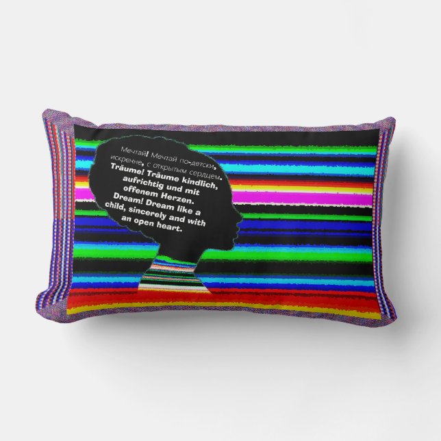 Dream Multilingual Pillow Lumbarkudde (Framsida)