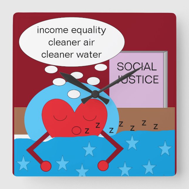 Dream of a Better World: Fyrkantig Klocka (Framsida)