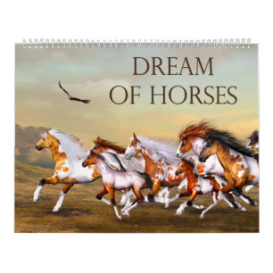 Dream of Horses Anpassningsbar Printing Calendar Kalender