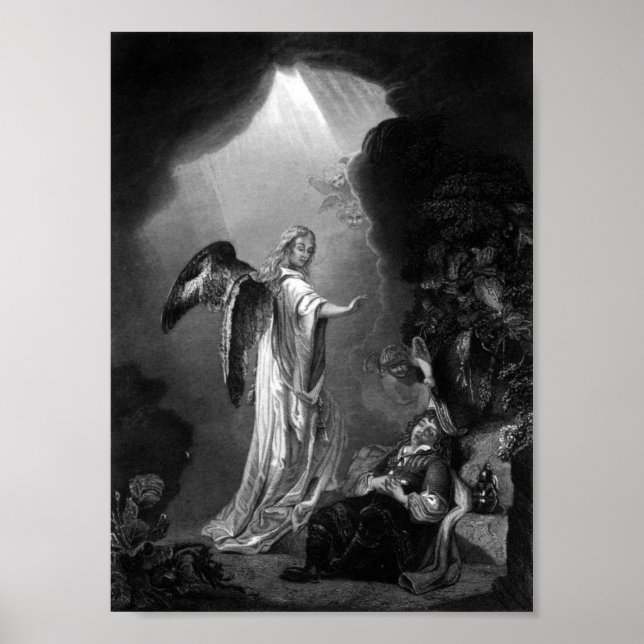 Dream of Jacob Vintage Art Print Poster (Framsidan)