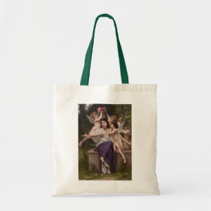 Dream of Vår, Rêve de Printemps av Bouguereau Tygkasse