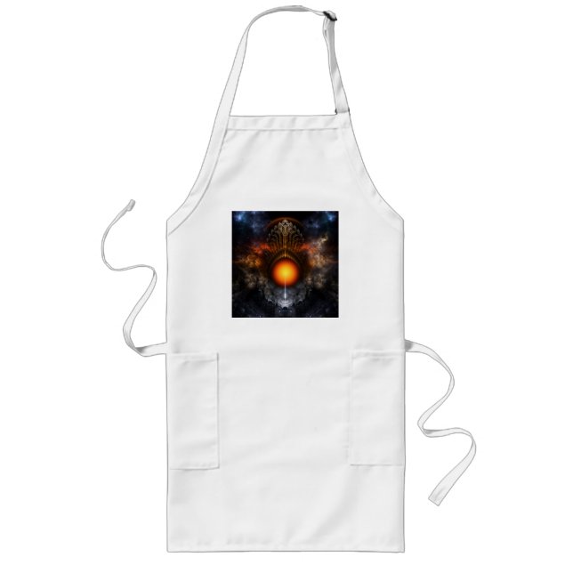 Dream Orb Fractal Art Apron Långt Förkläde (Framsidan)