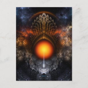 Dream Orb Fractal Art-vykort Vykort