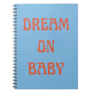 Dream på Baby bärbar dator i Blue & Orange Anteckningsbok