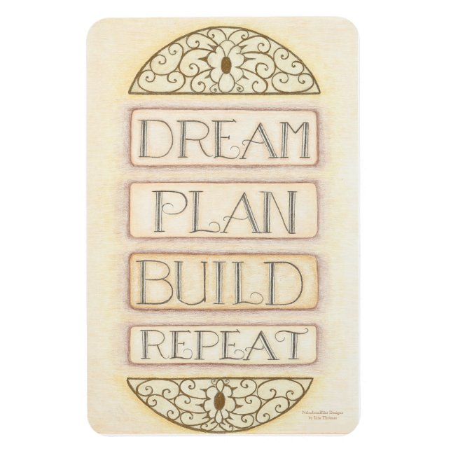 Dream Plan Bygger Upprepa magnet (Vertikal)