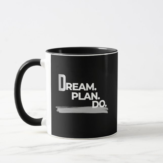 Dream Plan Do Execution Mindset Mugg (Vänster)