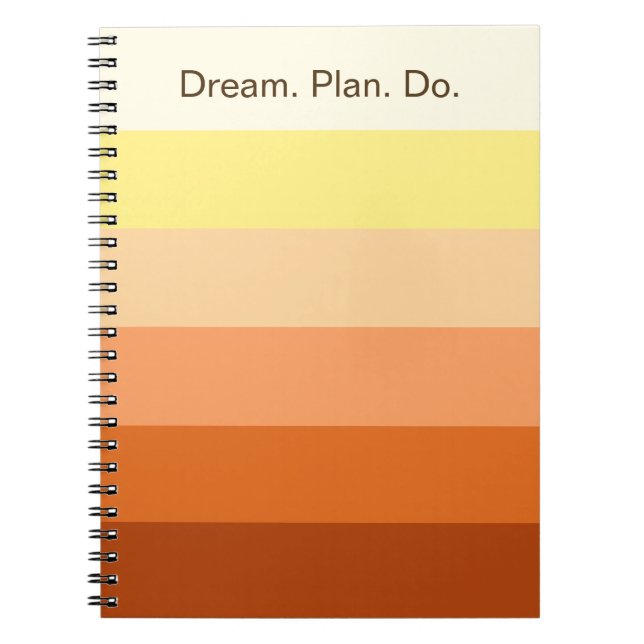 Dream Plan Do - Färg Gradient Back to school - Anteckningsbok (Framsidan)