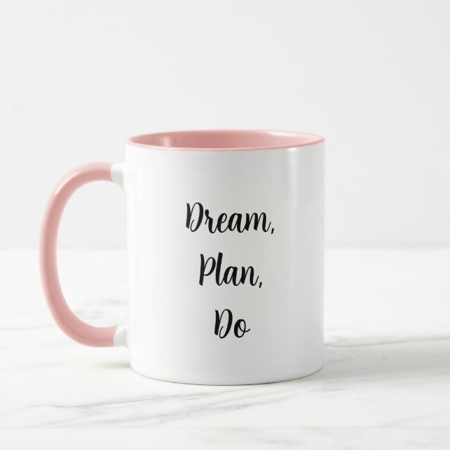 Dream, Plan, Do - Kaffe Mugg (Vänster)