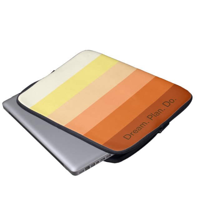 Dream Plan Do - Motiv övertoning Laptop Fodral (Framre botten)