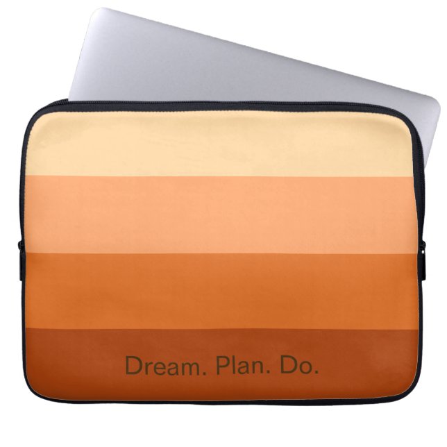 Dream Plan Do - Motiv övertoning Laptop Fodral (Framsidan)
