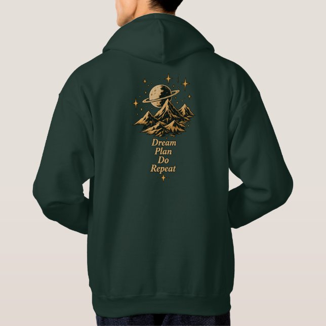 Dream Plan Do Repeat Mountain Hoodie (Baksida)