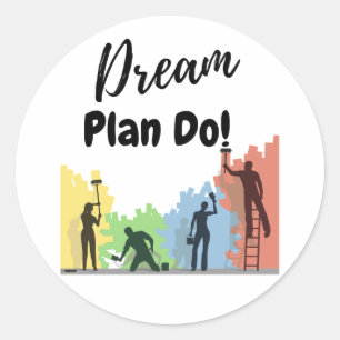 Dream Plan do Runt Klistermärke