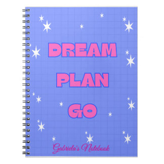 Dream. Plan. Go. – Motivational Notebook Anteckningsbok