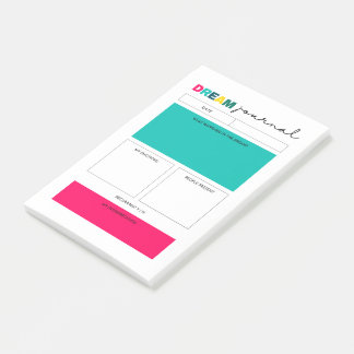 Dream Planner Journal Page Post-it Block