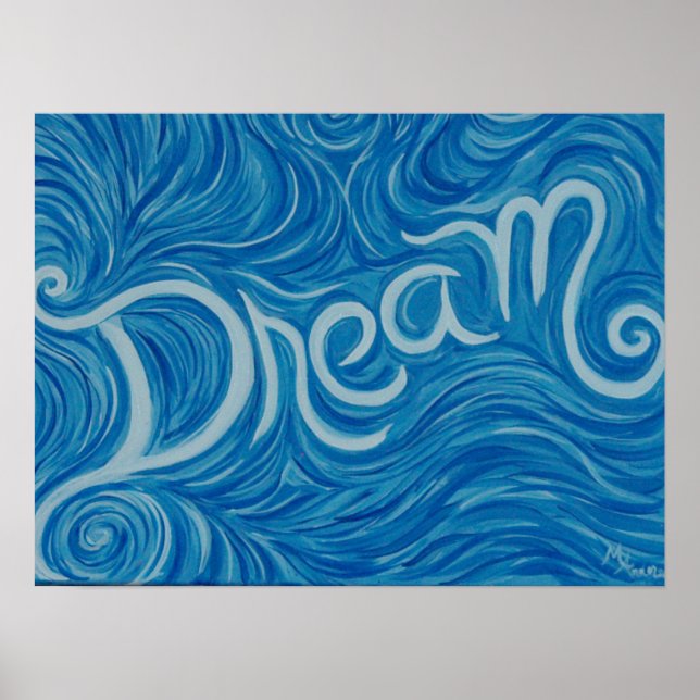 Dream Print på arbetsyta Poster (Framsidan)