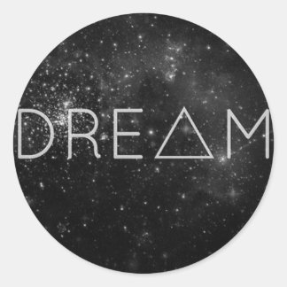 Dream-produkter Runt Klistermärke
