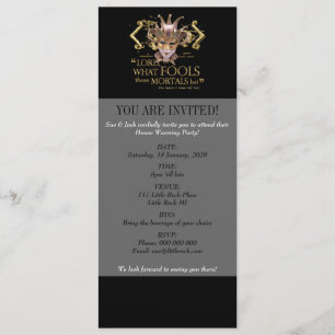 Dream Quote (Guld-version) för midsommarnatt Inbjudningar