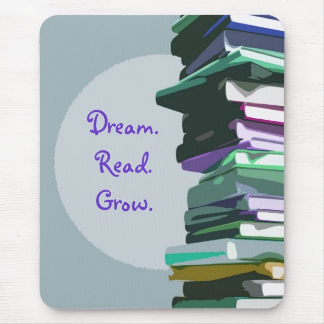 Dream.Read.Grow. Mousepad Musmatta (Framsidan)