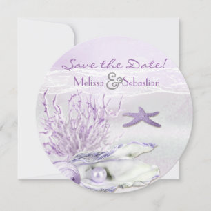 Dream Shore Beach Orchid Bröllop spara datum Datumet