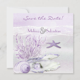 Dream Shore Beach Orchid Bröllop spara datum Datumet