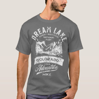Dream Sjö Rocky Mountain National Park Distress T Shirt