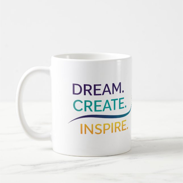 Dream. Skapa. Inspire. Kaffemugg (Vänster)