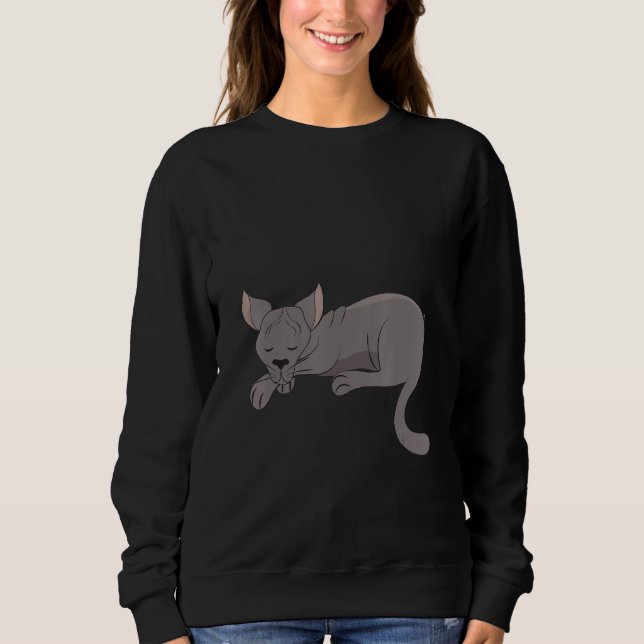 Dream Sleep, Oriental Shorthair Cat, Cat Sleep T Shirt (Framsida)