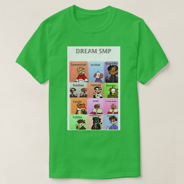 Dream SMP-team T Shirt (Design framsida)
