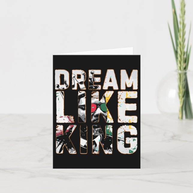 Dream som Kung Black History Month Kort (Framsida)