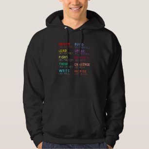 Dream som Martin Black History African Proud Afro Hoodie