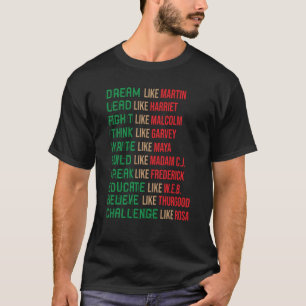 Dream som Martin Black History Month African Cele T Shirt