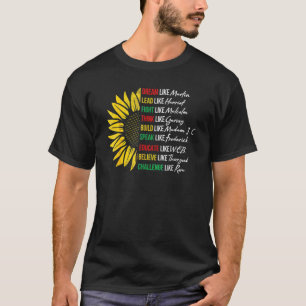 Dream som Martin Black Leaders Flower Black Histo T Shirt