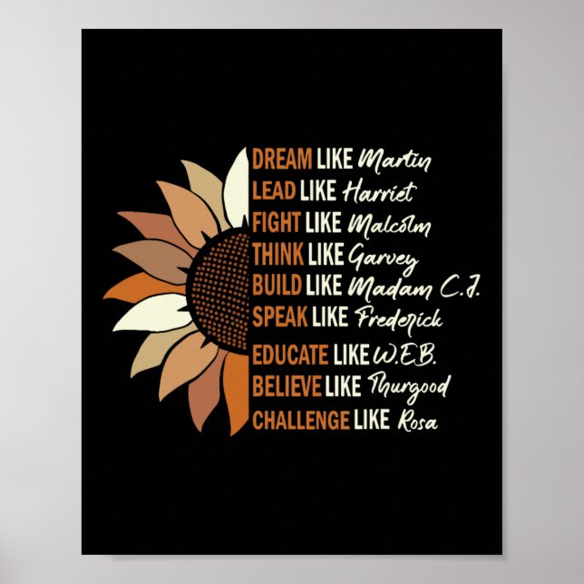 Dream som Martin Lead som Harriet Black History Poster (Framsidan)
