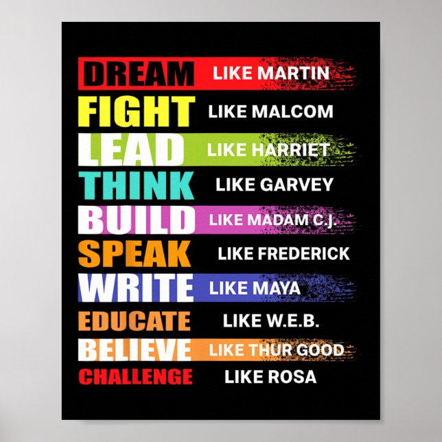 Dream som Martin Lead som Harriet Black History Poster (Framsidan)